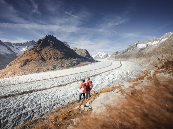 Am Aletschgletscher: Herbstsonne-Tagespauschale mit Mittagessen